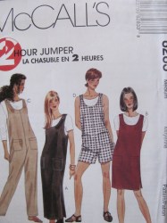8283 MCCALLS 2 HOUR JUMPER, JUMPSUIT, ROMPER PATTERN SM 8,10 or LG  16,18 CHOICE